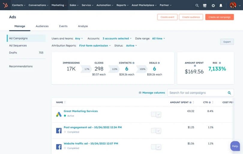 hubspot-ads-software-palveluna